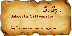 Sebeszta Szilveszter névjegykártya